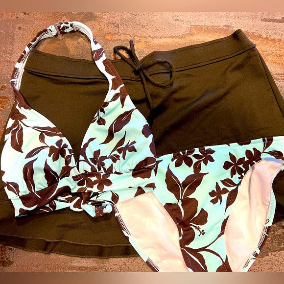 Xhilaration | Swim | Xhilaration 2pc Bikini Bathing Suit Cover Up Skirt ...